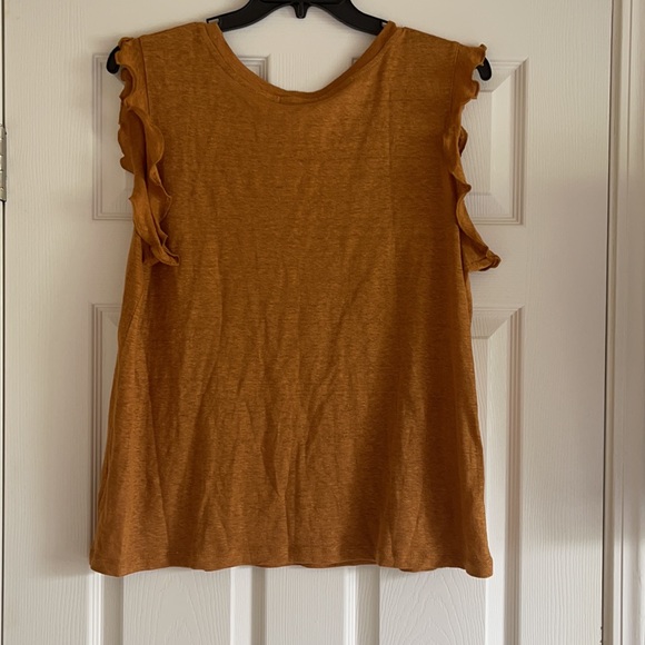 Mustard Ruffle Tank - Picture 5 of 6
